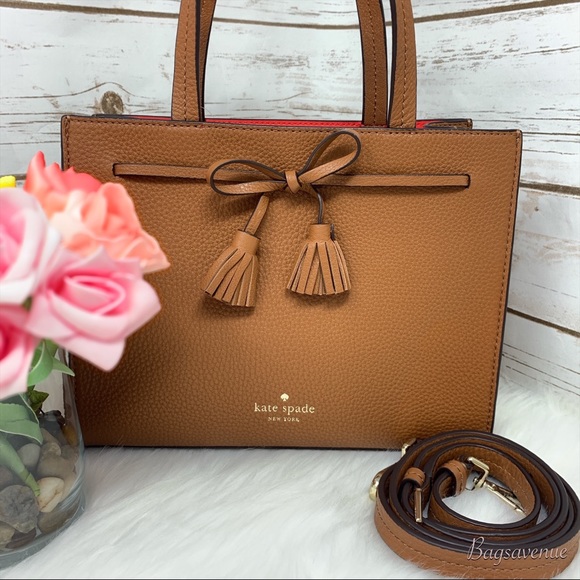 Kate spade bag Hayes Satchel ginger bread tassel - Picture 7 of 8